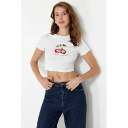 Trendyol Milla Ženska majica TWOSS24TS00121, Bela