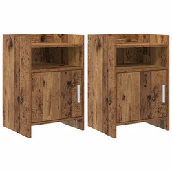 vidaXL Posteljne mize 2 pcs Star les 40 x 36 x 60 cm Inženirski les