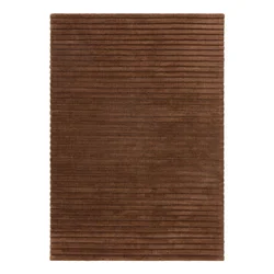 Temno rjava ročno tkana volnena preproga 160x230 cm – Asiatic Carpets