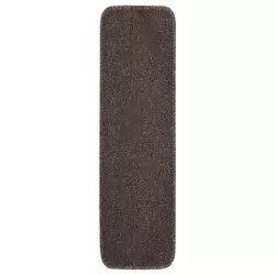 Protuklizni otirači za stepenice 15 kom 75 x 20 cm smeđi