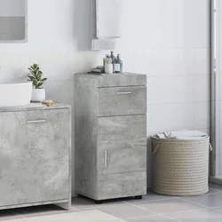 Set ormarića za kupaonicu TULUM Betonski sivi 37 x 31,5 x 82 cm