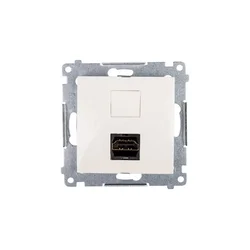 Vtičnica Simon 54 HDMI krem DGHDMI.01/41