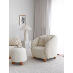 Atelier del Sofa Fotelja Slon 82x77x80cm Bela