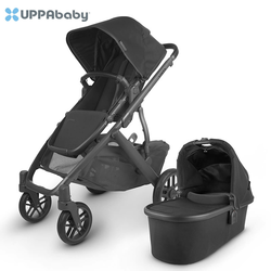 UPPABABY Kolica Vista V2 2-u-1 Jake, crna, karbonska, crna koža