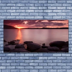 tulup.si Slika na platnu Morje stones landscape 140x70 cm