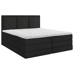 MID.YOU POSTELJA BOXSPRING 200 cm  x 200 cm , tekstil črna