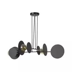 Luster na sajli IDEA 4xE27/15W/230V crna