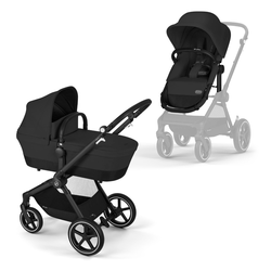Cybex Kolica za bebe Eos Lux Moon Black, Crna