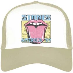 The Rolling Stones America 89 Tour Map Kapa Sand & White UNI