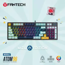 Tastatura mehanicka Gaming Fantech MK890 RGB Atom 96 navy (RED switch)