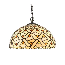 Prezent  223 - Luster na lancu TIFFANY 2xE27/60W/230V