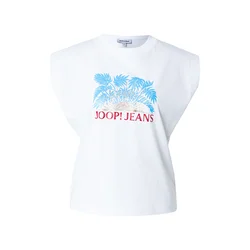 JOOP! Jeans Majica Tosha  modra / bela
