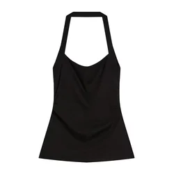 Bershka Top  črna