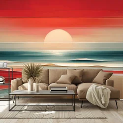 Tapeta abstrakten sončni zahod nad oceanom - 539x363
