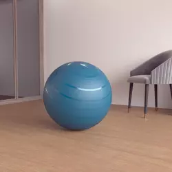 Plava lopta za pilates (veličina M)