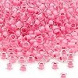Kašaste perle (seed beads) 4 mm providna boja unutra roze