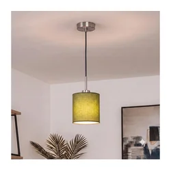 Brilagi - LED luster na sajli NUBILA 1xE27/60W/230V prečnik 14 cm crna/zelena