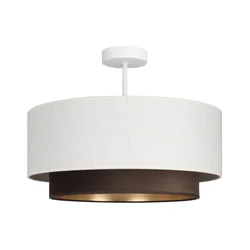 Plafonski luster NATIA 1xE27/60W/230V prečnik 45 cm bela/braon