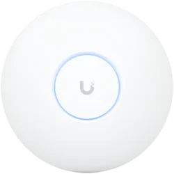 Ubiquiti U7-Pro-Max Ceiling-mounted WiFi 7 AP with 8 spatial streams, 6 GHz support, and a dedicated spectral scanning engine for interference-free Wi