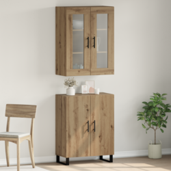Highboard 2 pcs hrast artisan Konstruirano drvo