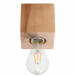 Sollux SL.0675 - Stropno svetlo ABEL 1xE27/60W/230V drvo