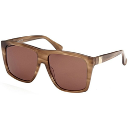 Max Mara MM0021 56E ONE SIZE (58) Rjava/Rjava