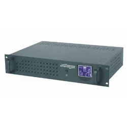 GEMBIRD UPS Rack 2000VA (1200 W) UPS-RACK-2000 tamnosivi