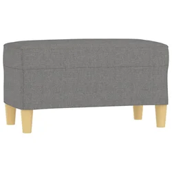 Klupa tamnosiva 70 x 35 x 41 cm od tkanine