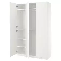 PAX / FORSAND Kombinacija garderobera, bela/bela, 150x60x236 cm