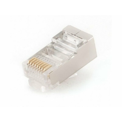 GEMBIRD PLUG5SP/100 shielded modular 30u gold plated LAN konektor RJ45 za FTP SFTP cat5 (pak.100kom) 38702