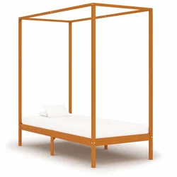Okvir za krevet s baldahinom od borovine boja meda 100 x 200 cm