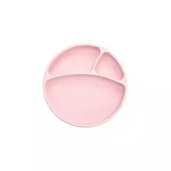 Minikoioi otroški krožnik iz silikona in vakumsko pritrditvijo, svetlo roza