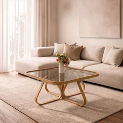 Hanah Home klub sto Dubai 90, 90 cm, hrast