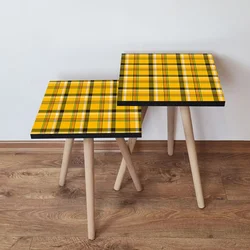 Hanah Home Set klub stočića 2Shp336, 2 komada, Šareni