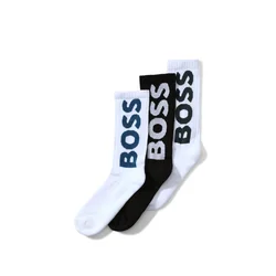 BOSS Nogavice modra/temno zelena/črna/bela