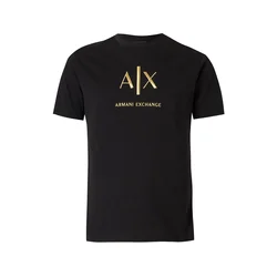 ARMANI EXCHANGE Majica zlata / črna