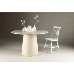 Venture Design Jedilna miza Lanzo 120x75 cm bela