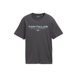 TOM TAILOR Majica svetlo modra/temno siva