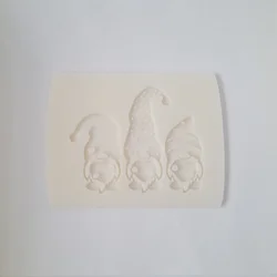 KREATIVNI SLATKIŠI Modla za kolače i ukrase Gnomovi sa srcem,7 cm, Bela