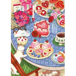 Magnolia - Puzzle Mačja hrana - 1 000 kosov
