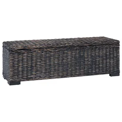 Kutija za spremanje s pohranom Crna 110 x 35 x 45 cm