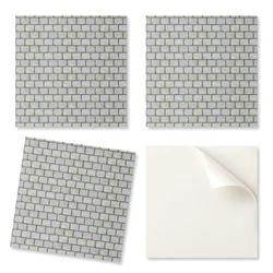 shumee Samolepilne vinilne ploščice z vzorcem opečne stene 9x30x30 cm