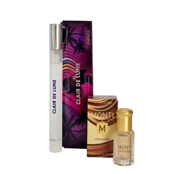 Ženski set parfema Clair de Lune EDT 17 ml + Parfemsko ulje Monti Chocolate, 6 ml