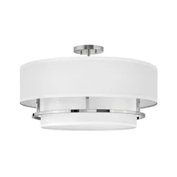 Hinkley HK-GRAHAM-L-PN - Prislonjeni luster GRAHAM 4xE14/40W/230V polirani hrom
