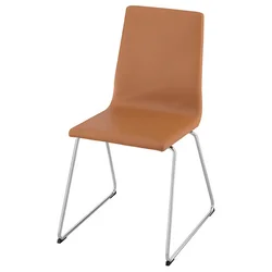 LILLANÄS Stol, kromirano/Grann zlato rjava