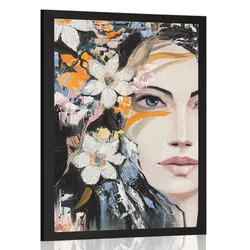 Plakat originalna slika ženske - 30x45 silver