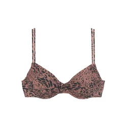 LASCANA Bikini zgornji del  rjava / črna