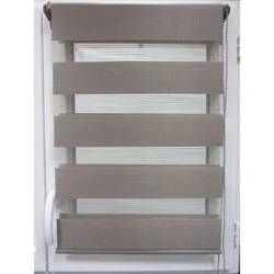 Zavesa rolo zebra 150x180 cm taupe