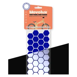 Movolux visoko odsevne nalepke Hexa Form, modre