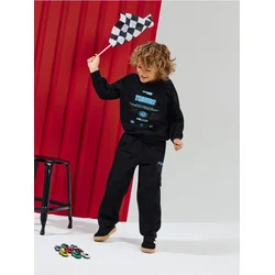 Sinsay - Pamučne balloon cargo pantalone - crno